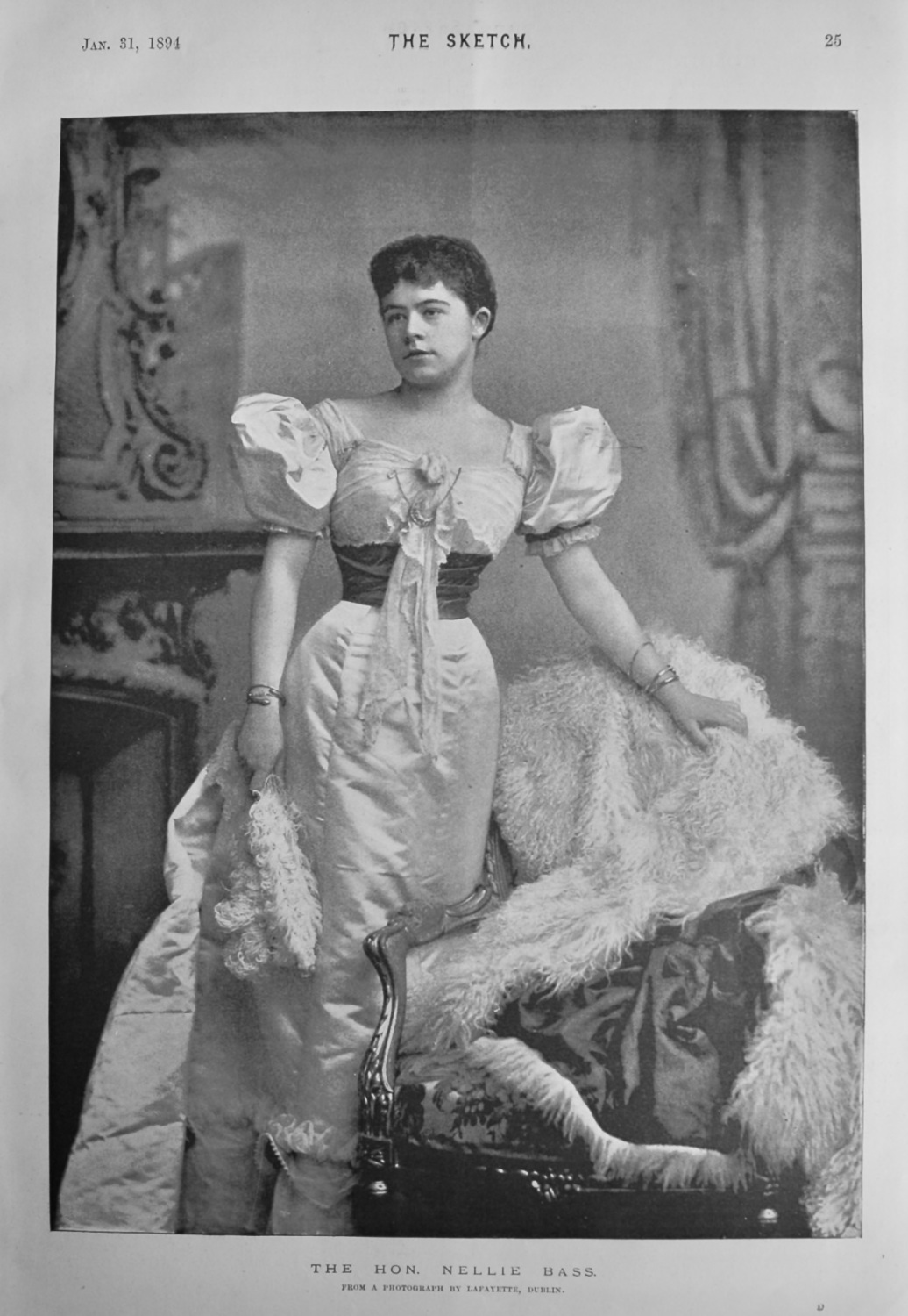 The Hon. Nellie Bass.  1894.