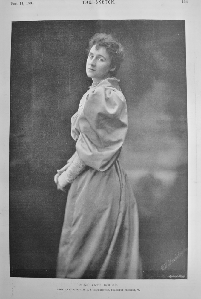 Miss Kate Rorke.  1894.