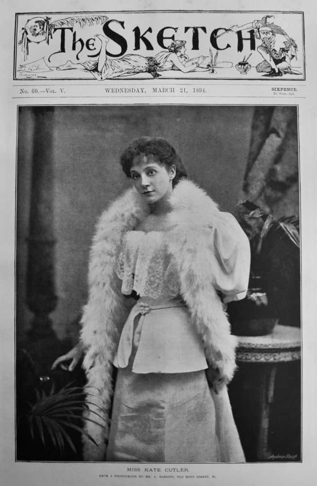 Miss Kate Cutler.  1894.