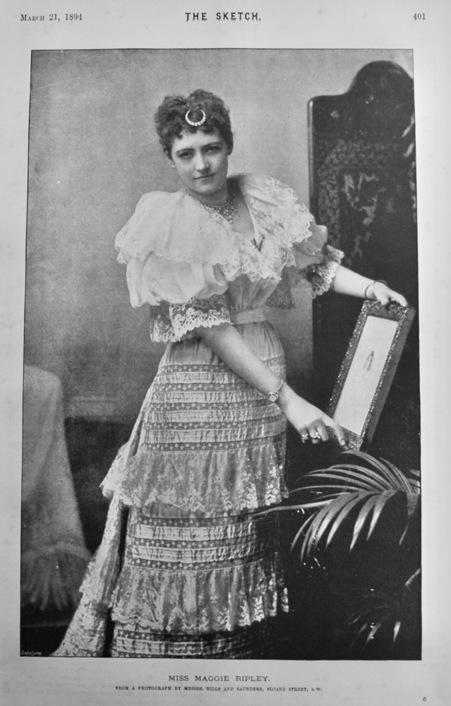 Miss Maggie Ripley.  (Actress)  1894.