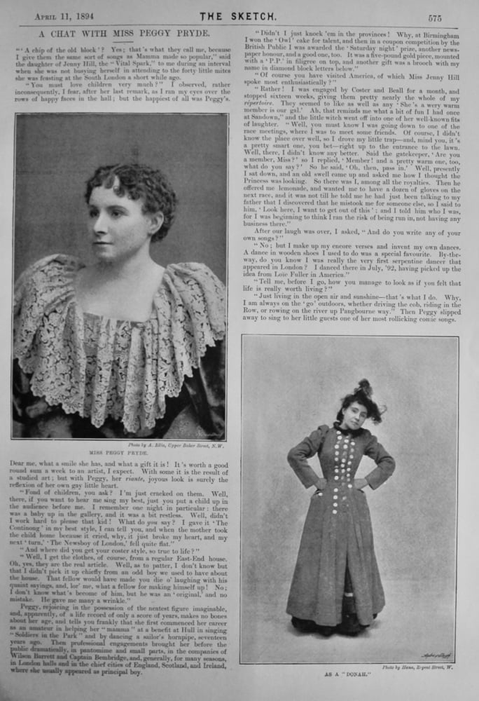 A Chat with Miss Peggy Pryde.  1894.