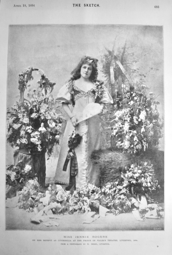 Miss Jennie Rogers.  1894.