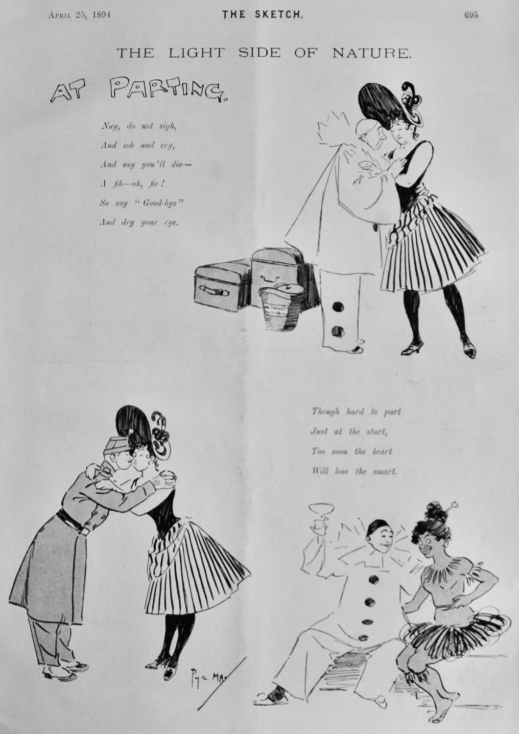 The Light Side of Nature. :  At Parting.  1894.