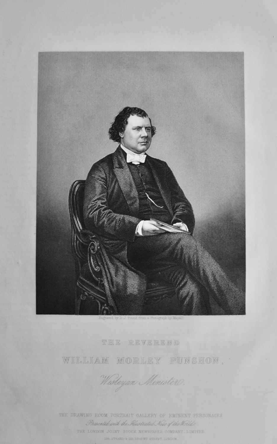 The Reverend William Morley Punshon, Wesleyan Minister.  1860c.