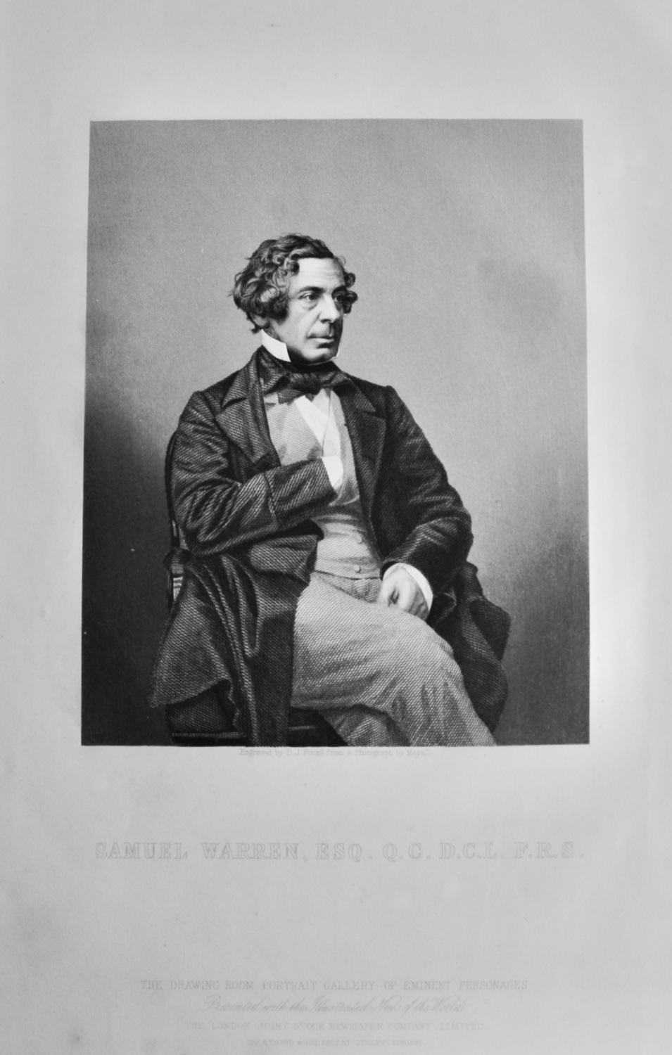 Samuel Warren, Esq.  Q.C.  D.C.L.  F.R.S.  1860c.