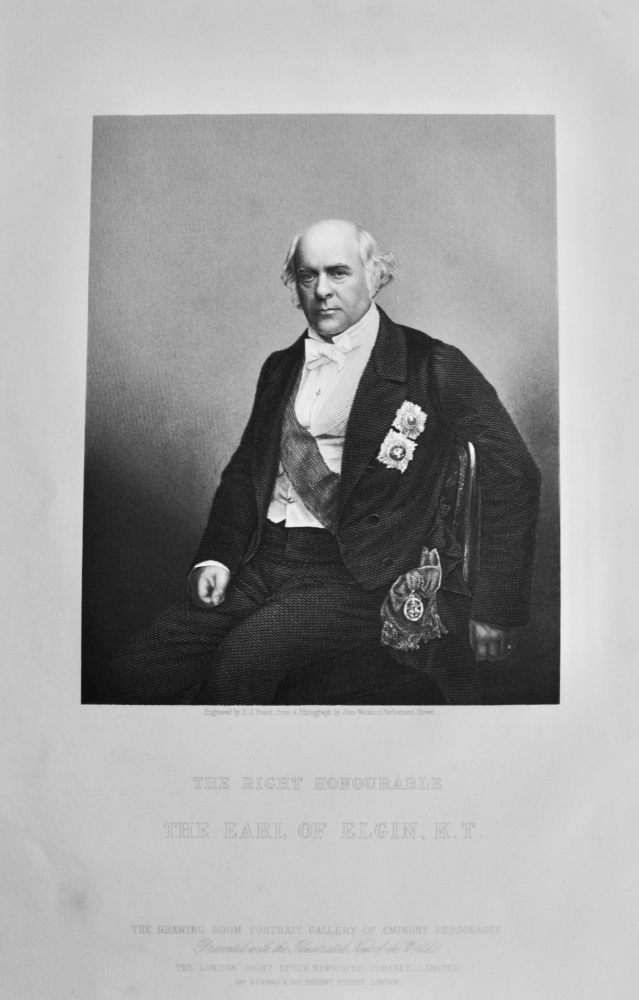 The Right Honourable The Earl of Elgin, K.T.  1860c.