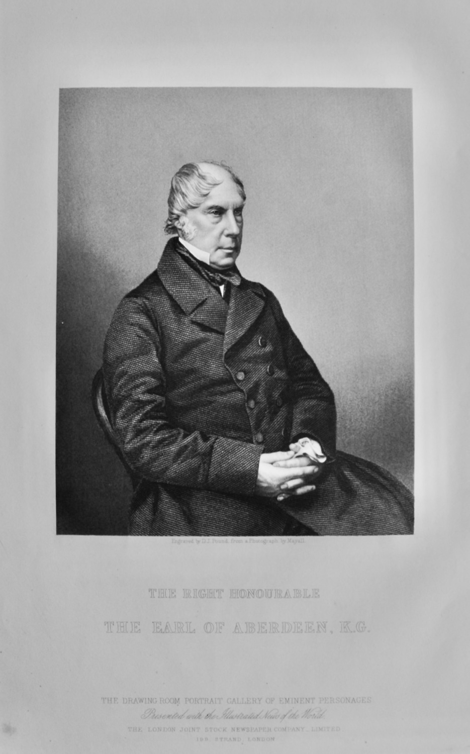 The Right Honourable The Earl of Aberdeen, K.G.   1860c.