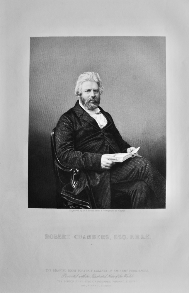 Robert Chambers, Esq. F.R.S.E.  1860c.