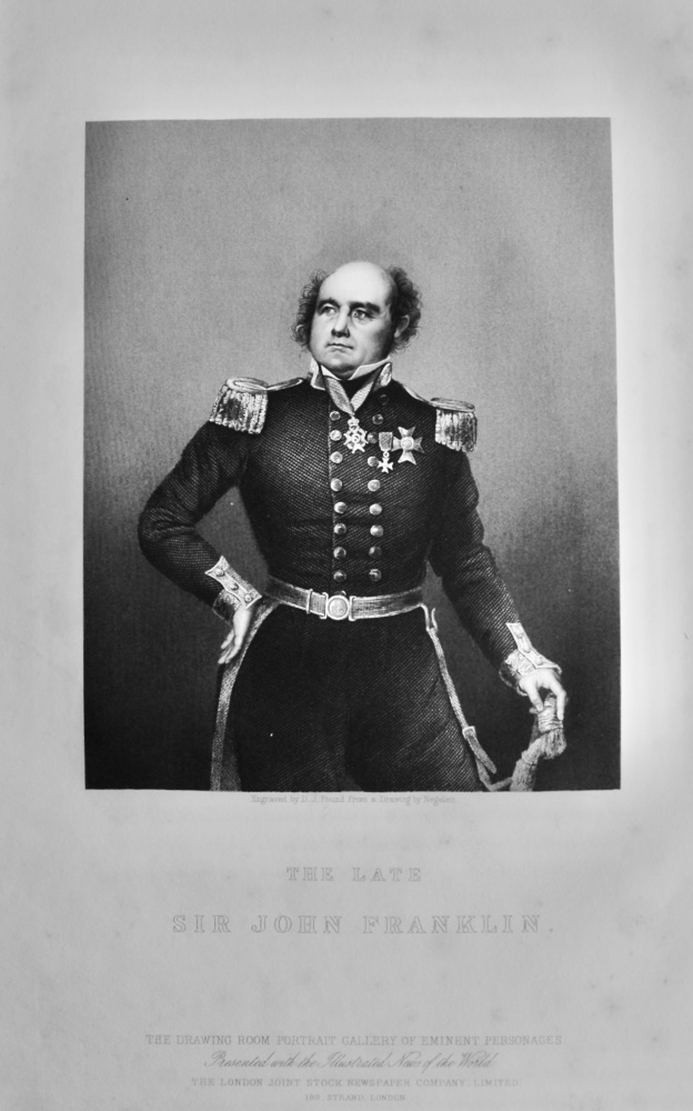 The Late Sir John Franklin.  1860c.
