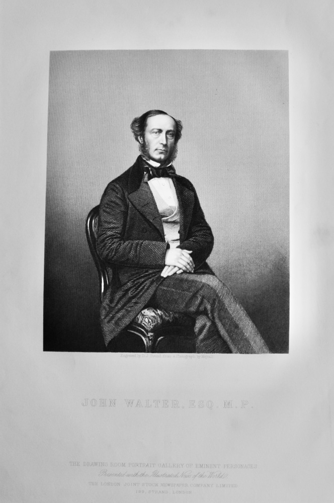 John Walter, Esq.  M.P.  1860c.