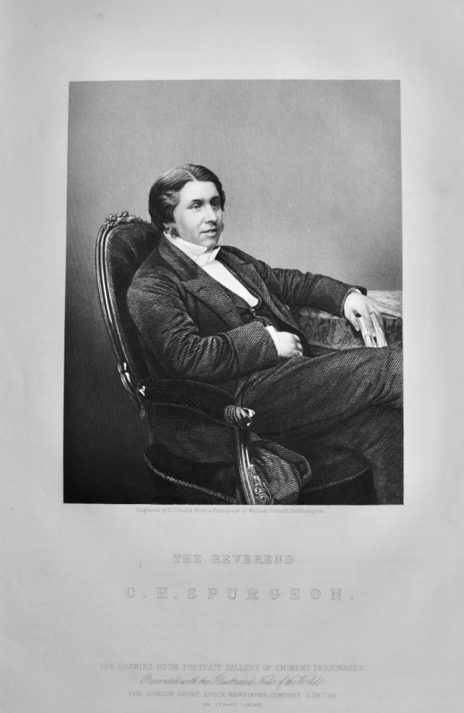 The Reverend C. H. Spurgeon.  1860c.