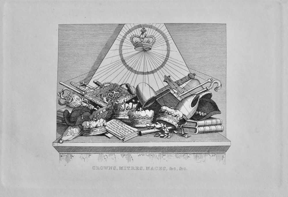 Crowns, Mitres, Maces, &c. &c.  1880c.