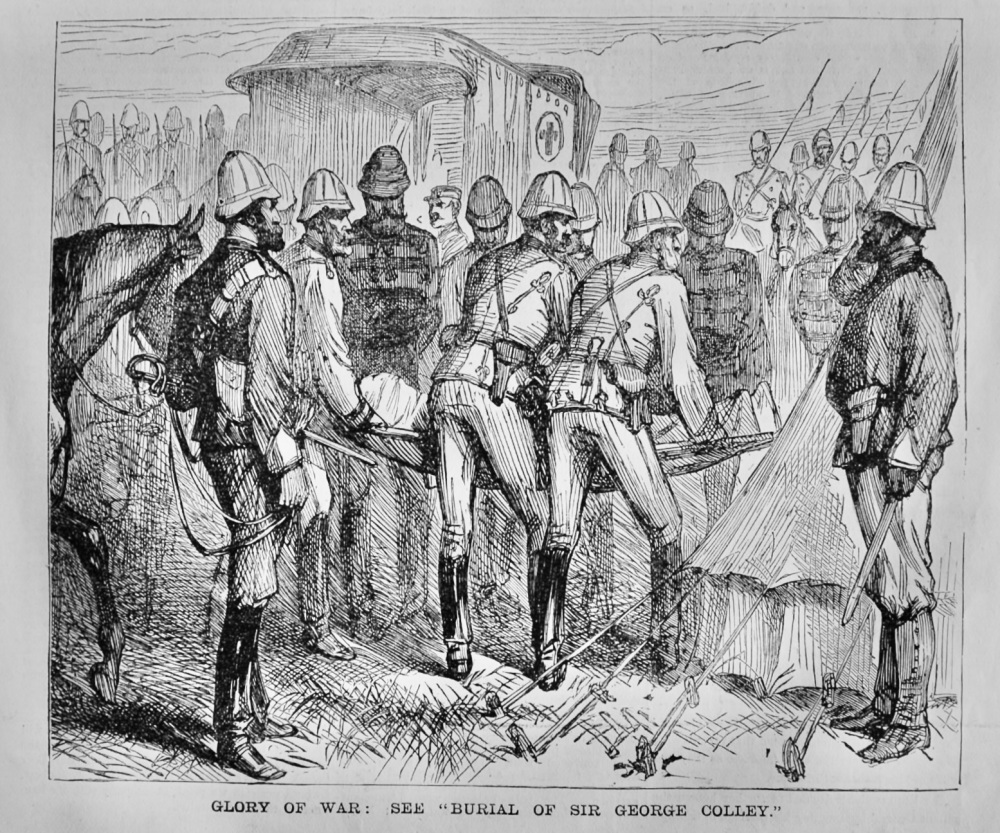Glory of War :  "Burial of Sir George Colley."  1881.