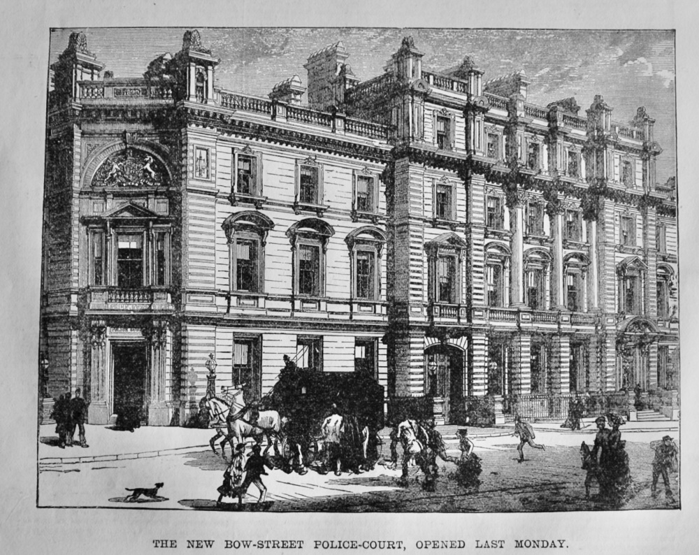 The New Bow-Street Police-Court, Opened Last Monday.  1881.