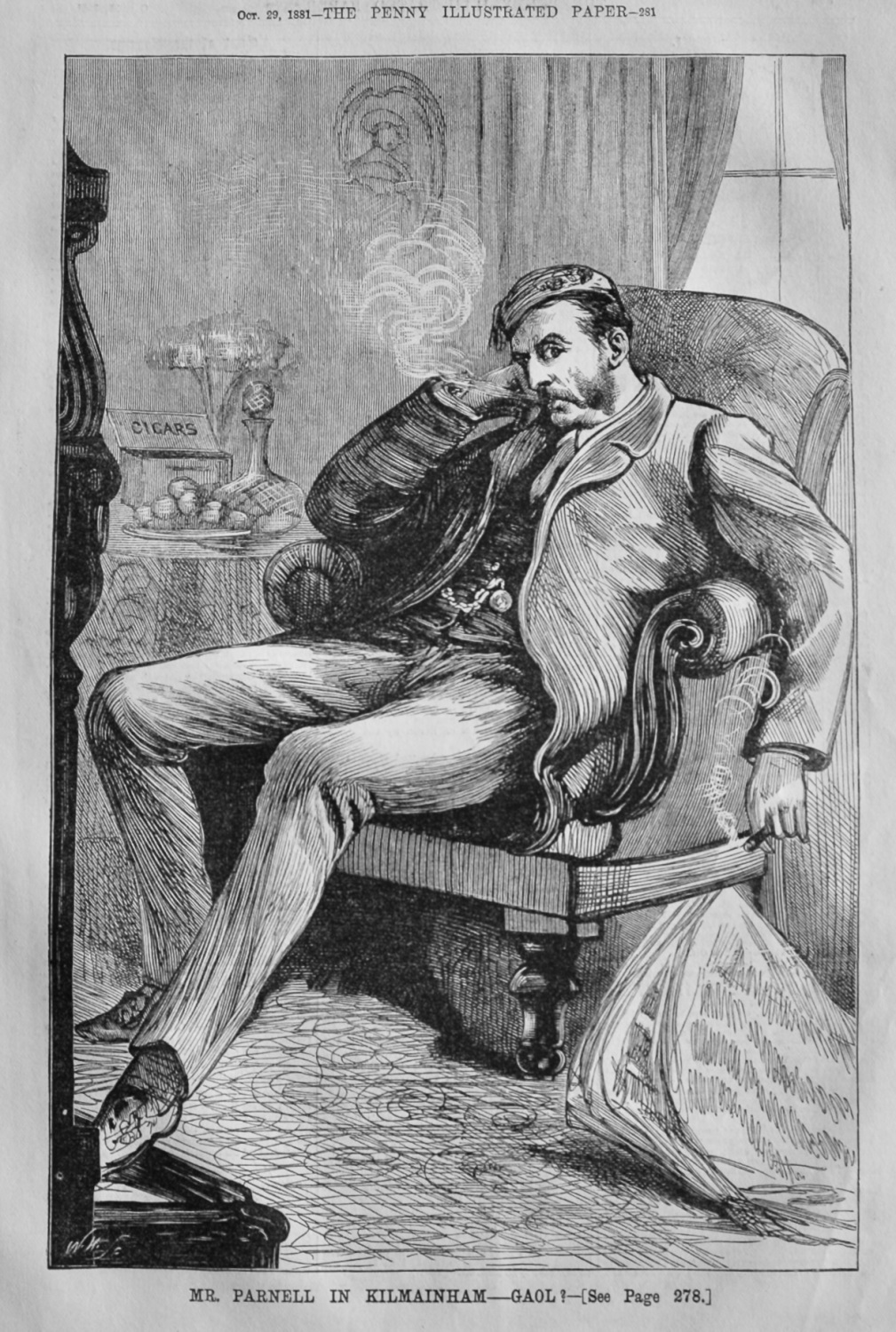 Mr. Parnell in Kilmainham-GAOL!.   1881.