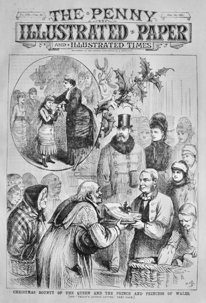 Christmas Bounty of the Queen and the Prince and Princess of Wales.  1881.