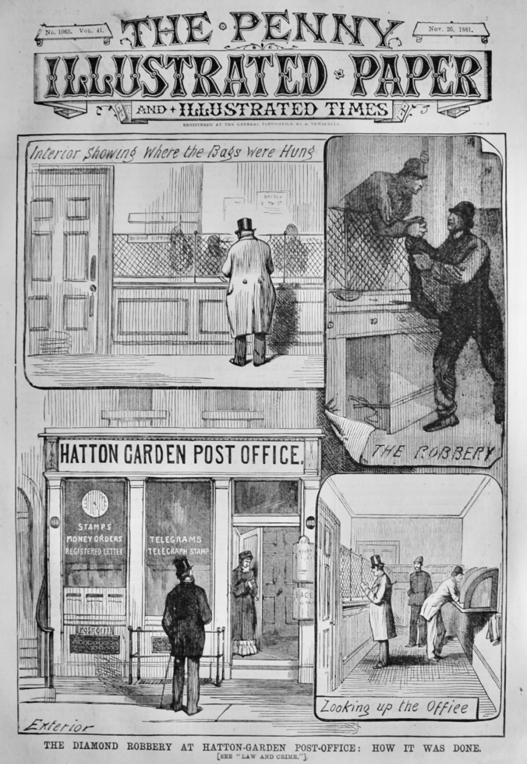 The Diamond Robbery at Hatton-Garden Post-Office :  How it was Done.  1881.