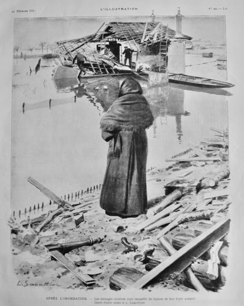 Apres L'Inondation. 1910.