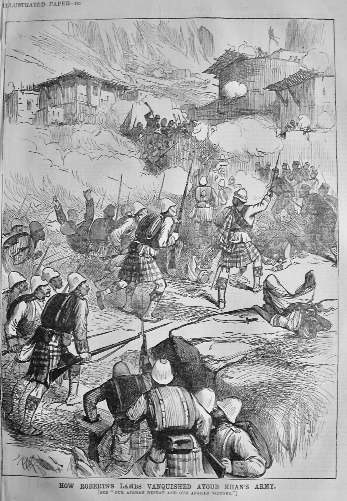 How Roberts's Lambs Vanquished Ayoub Khan's Army.  1880.