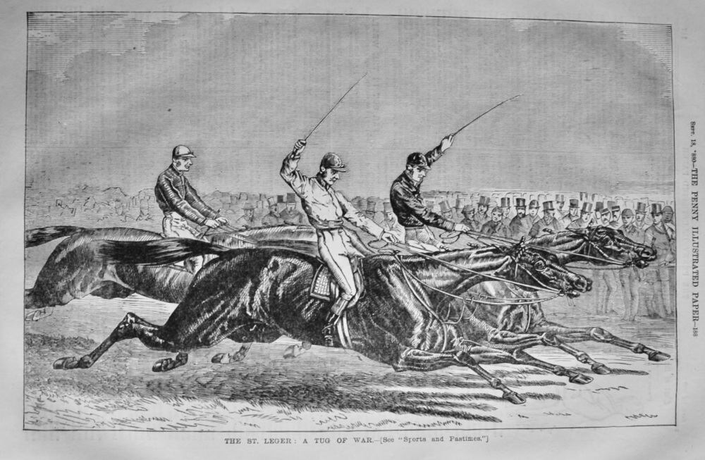 The St. Leger :  A Tug of War.  1880.