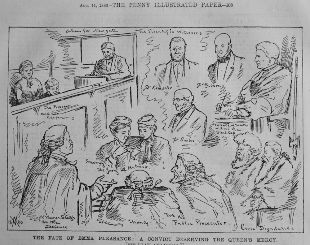 The Fate of Emma Pleasance :  A Convict Deserving the Queen's Mercy.  1880.