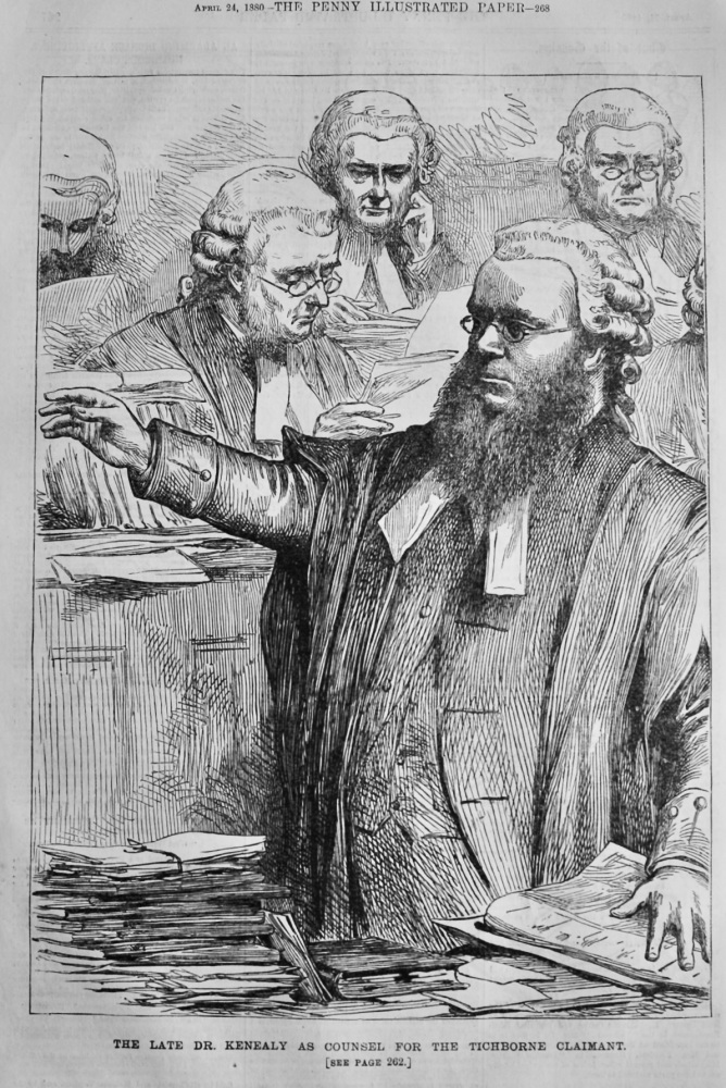 The Late Dr. Kenealy as Counsel for the Tichborne Claimant..  1880.