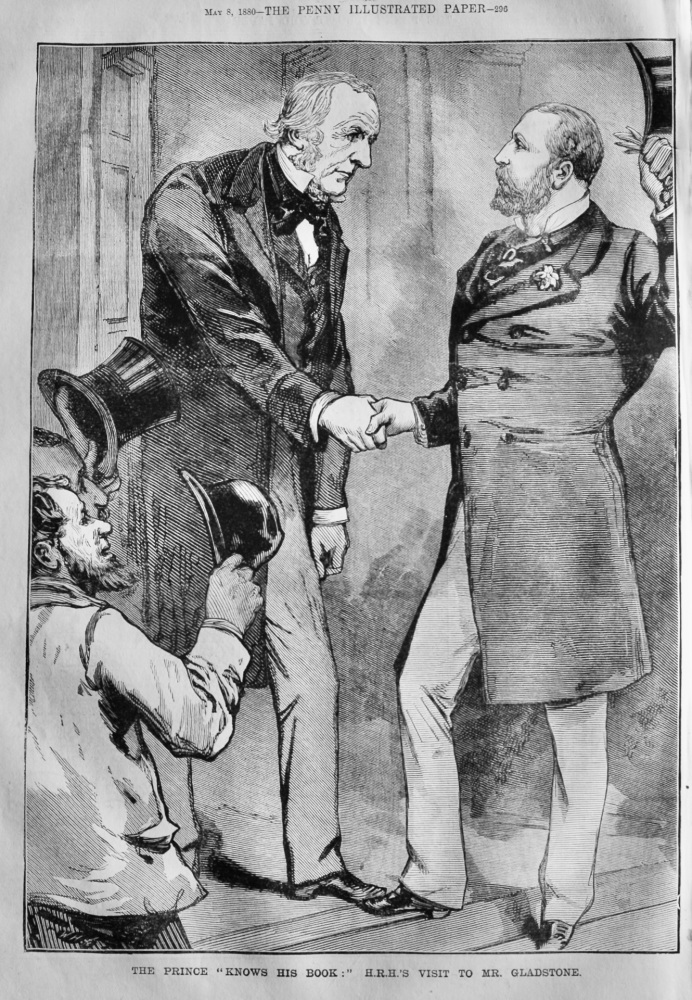 The Prince "Knows His Book :"  H.R.H.'s Visit to Mr. Gladstone.  1880.