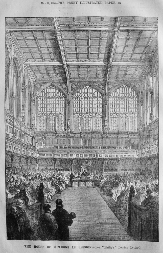 The House of Commons in Session.  1880.