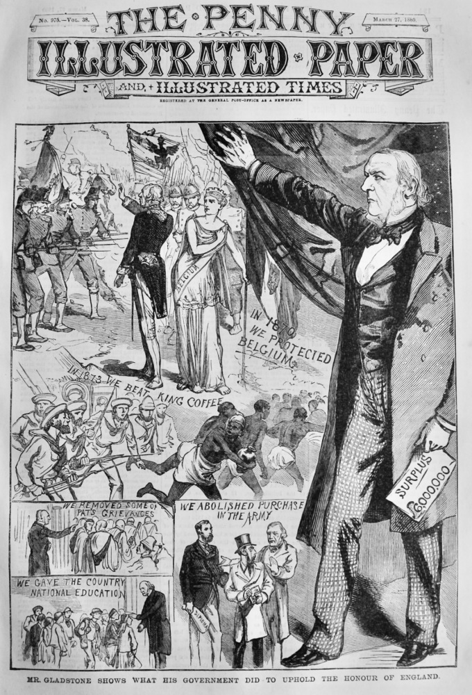 Mr. Gladstone shows what his Government did to Uphold the Honour of England.