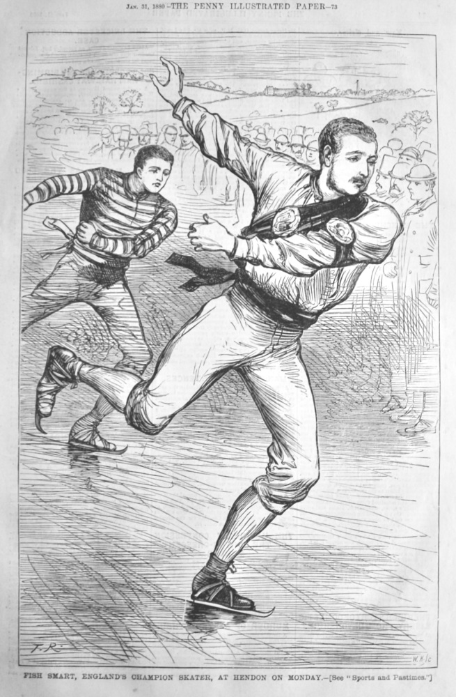 Fish Smart, England's Champion Skater.  1880.