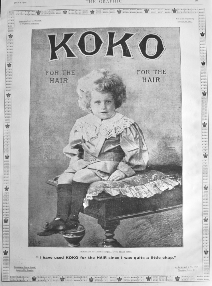 KOKO for the Hair. 1900.