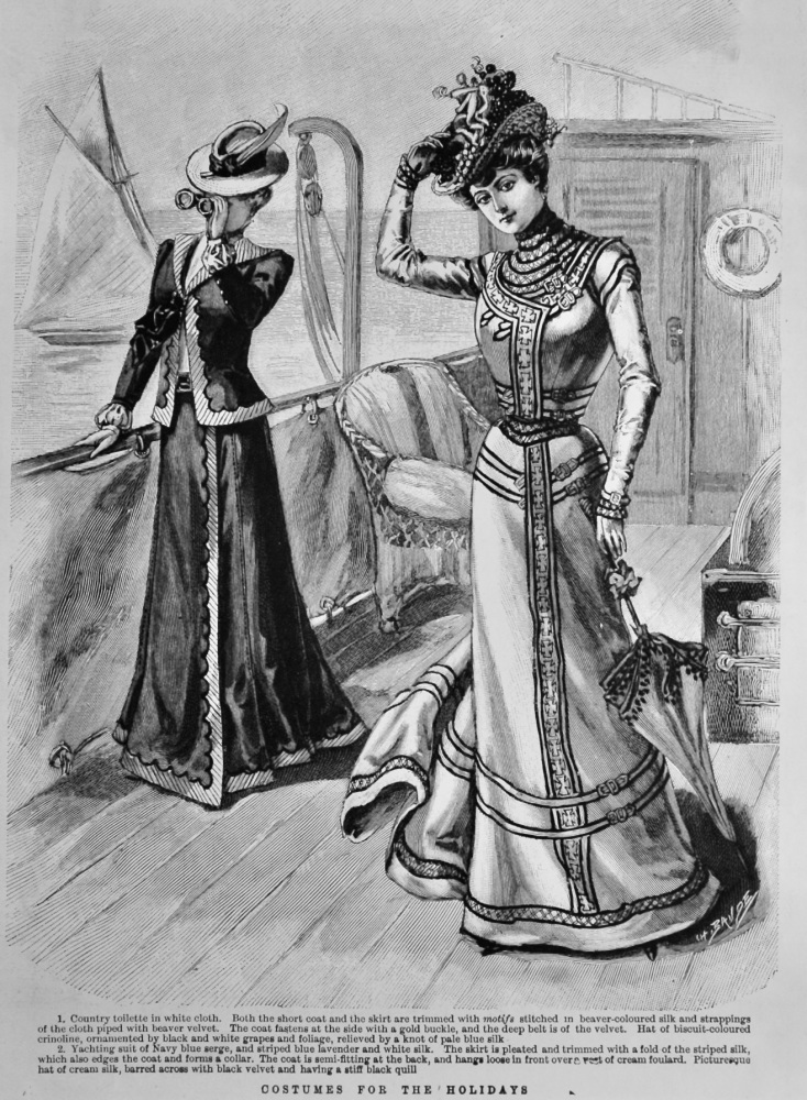 Costumes for the Holidays.  1900.