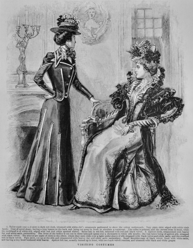 Visiting Costumes. (Fashion) 1900.