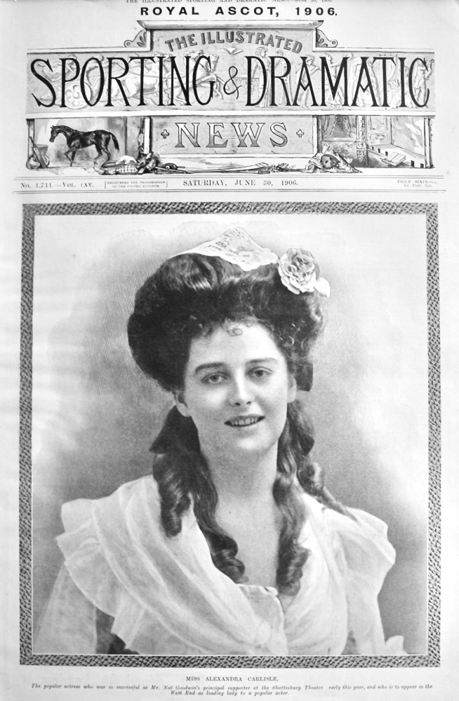 Miss Alexandra Carlisle.  1906.