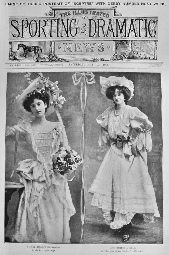 Miss K. Hallowell-Morton.  &  Miss Gertie Millar.  1906.