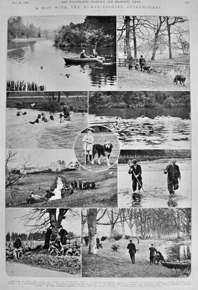 A Day with the Dumfriesshire Otterhounds.  1906.