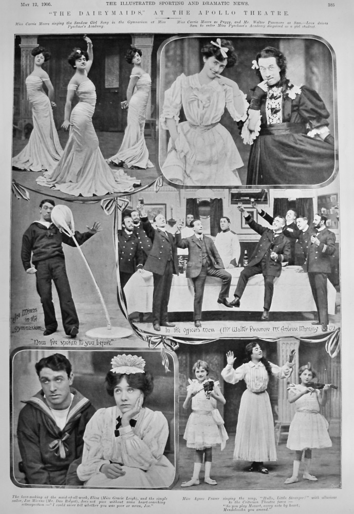 "The Dairymaids," at the Apollo Theatre.  1906.