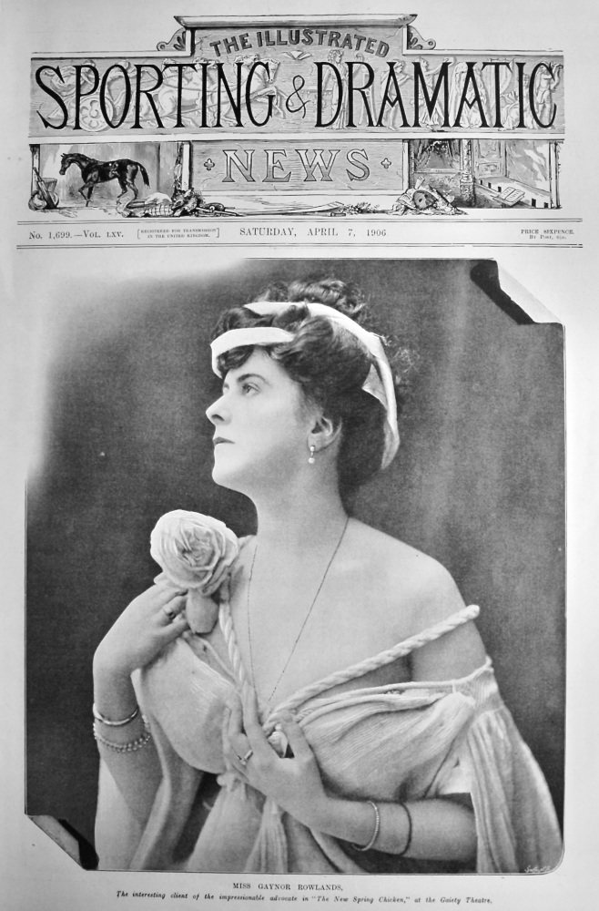 Miss Gaynor Rowlands.  1906.