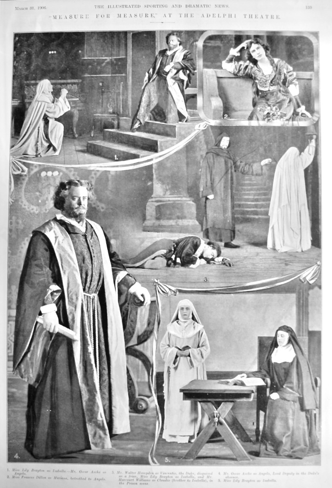 "Measure for Measure," at the Adelphi Theatre.  1906.