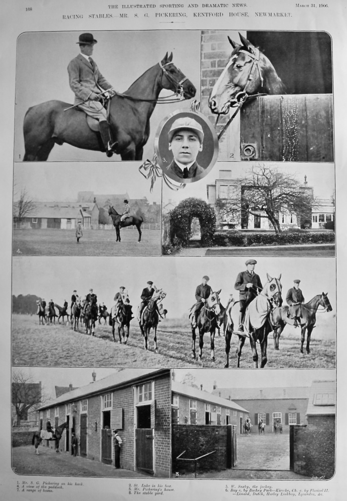 Racing Stables.- Mr. S. G. Pickering, Kentford House, Newmarket.  1906.