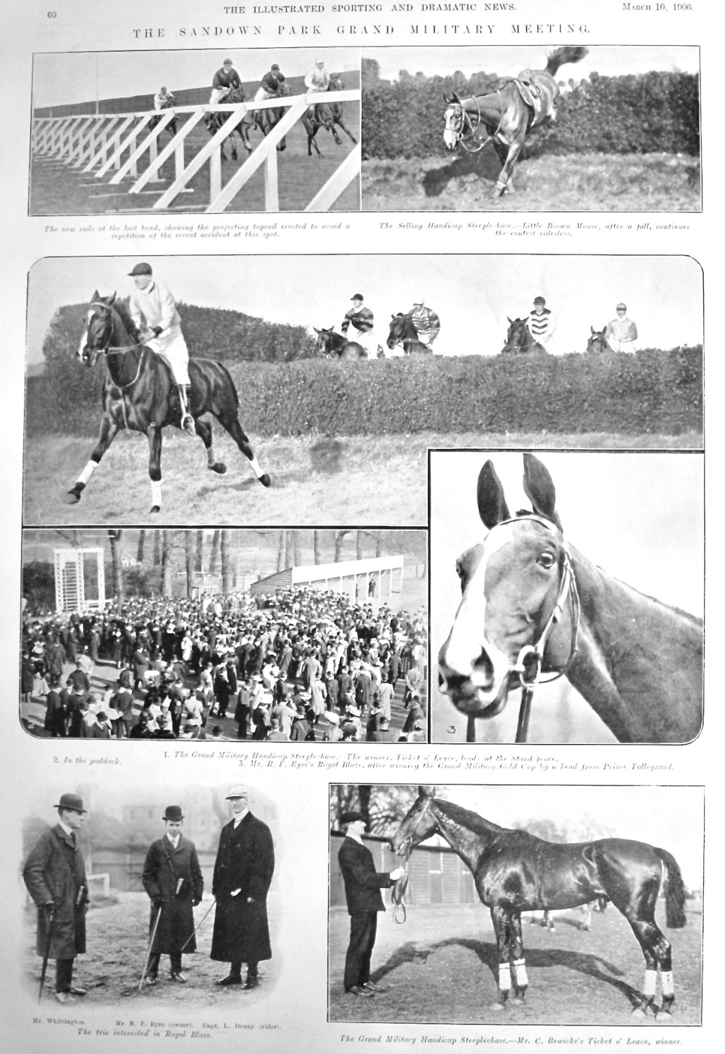 The Sandown Park Grand Military Meeting.  1906.