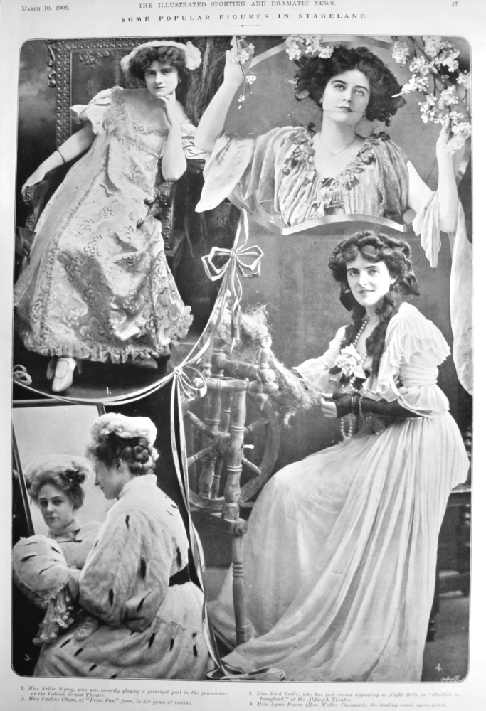 Some Popular Figures in Stageland. 1906.
