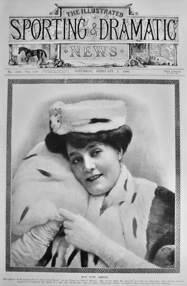 Miss Evie Greene.  1906. (Actress).