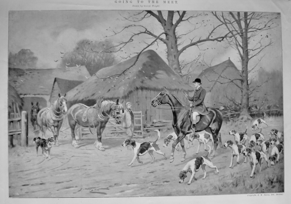 Going to the Meet.  (Hunting)  1906.