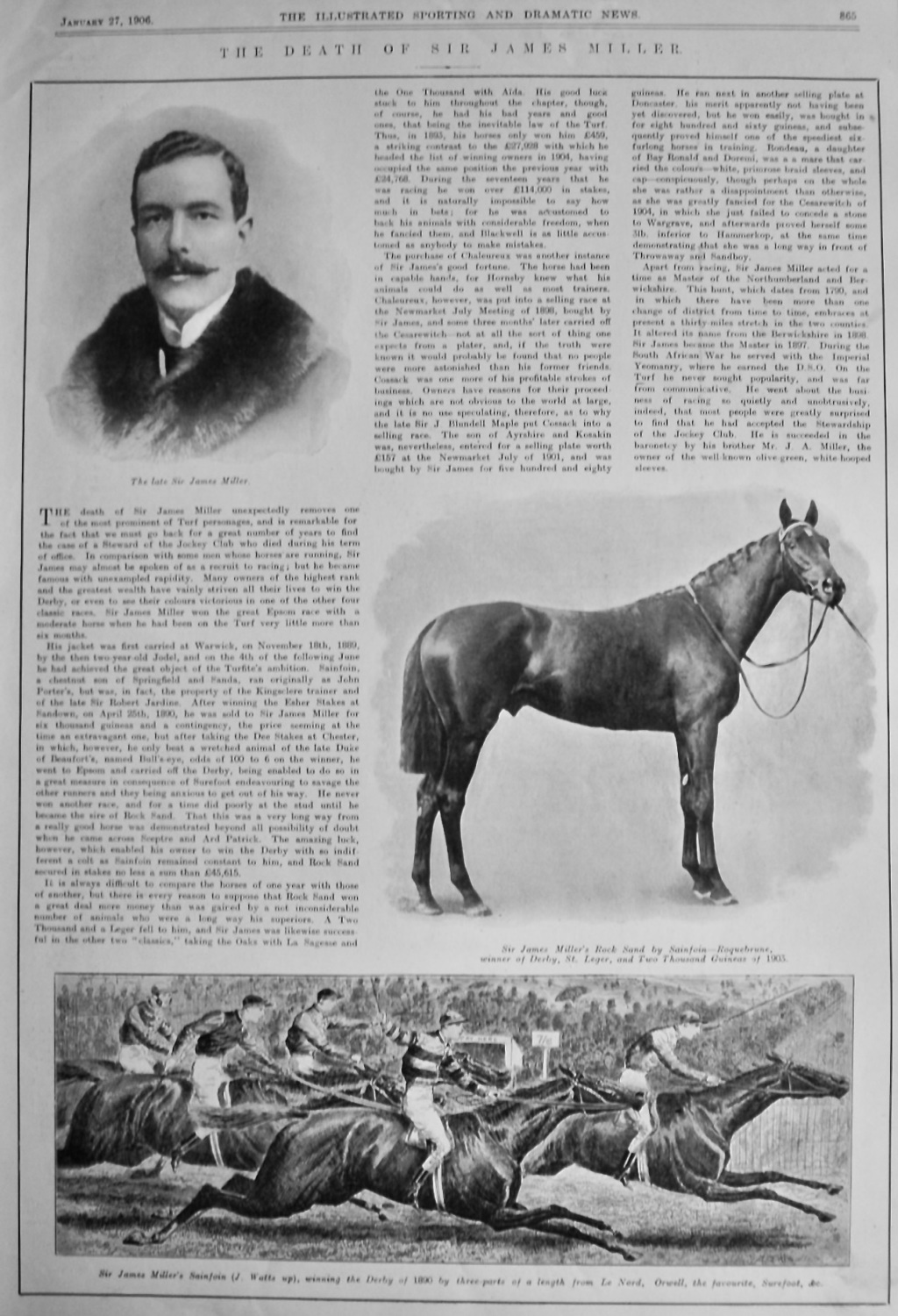 The Death of Sir James Miller.  1906.