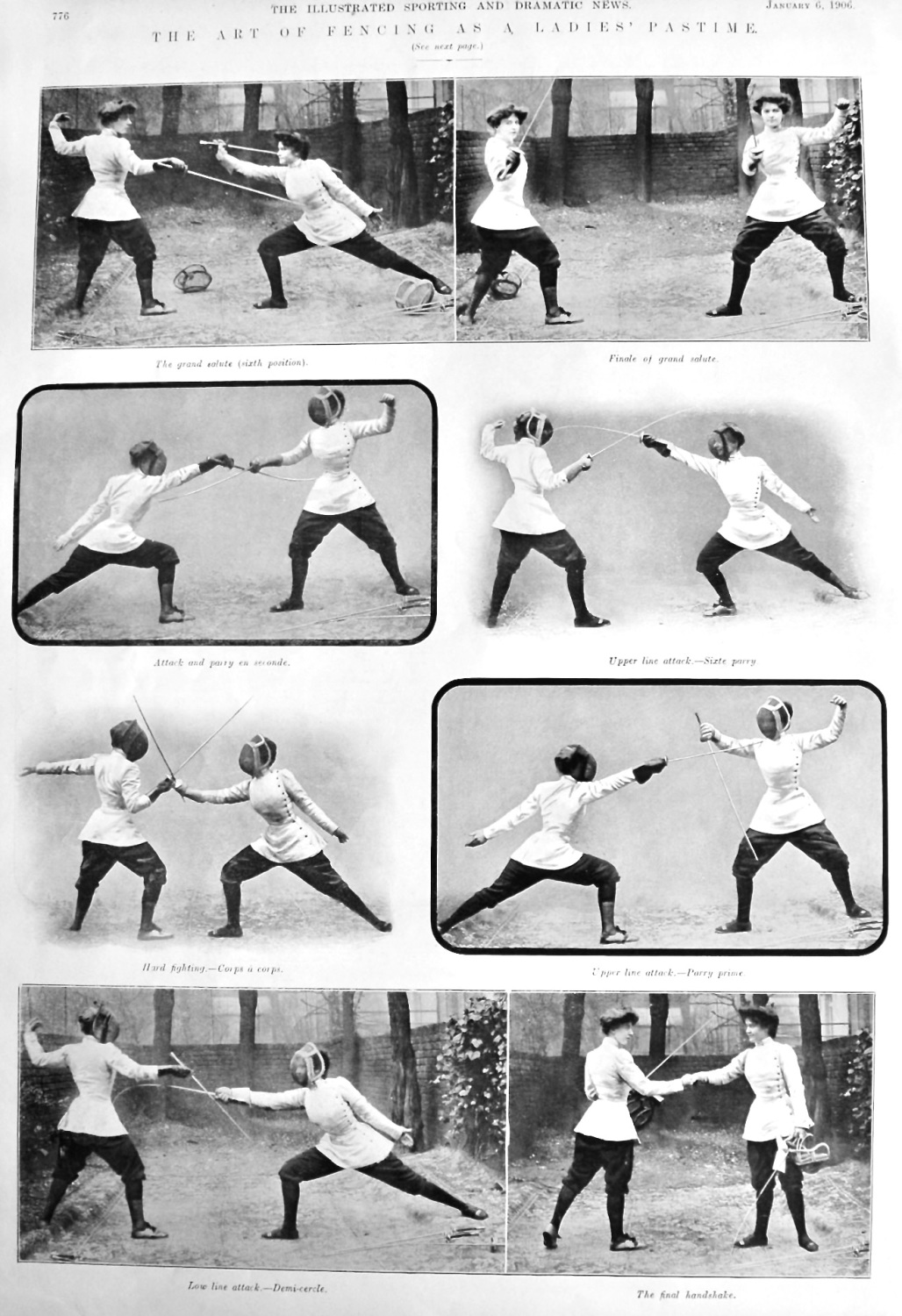 The Art of Fencing as a Ladies' Pastime.  1906.