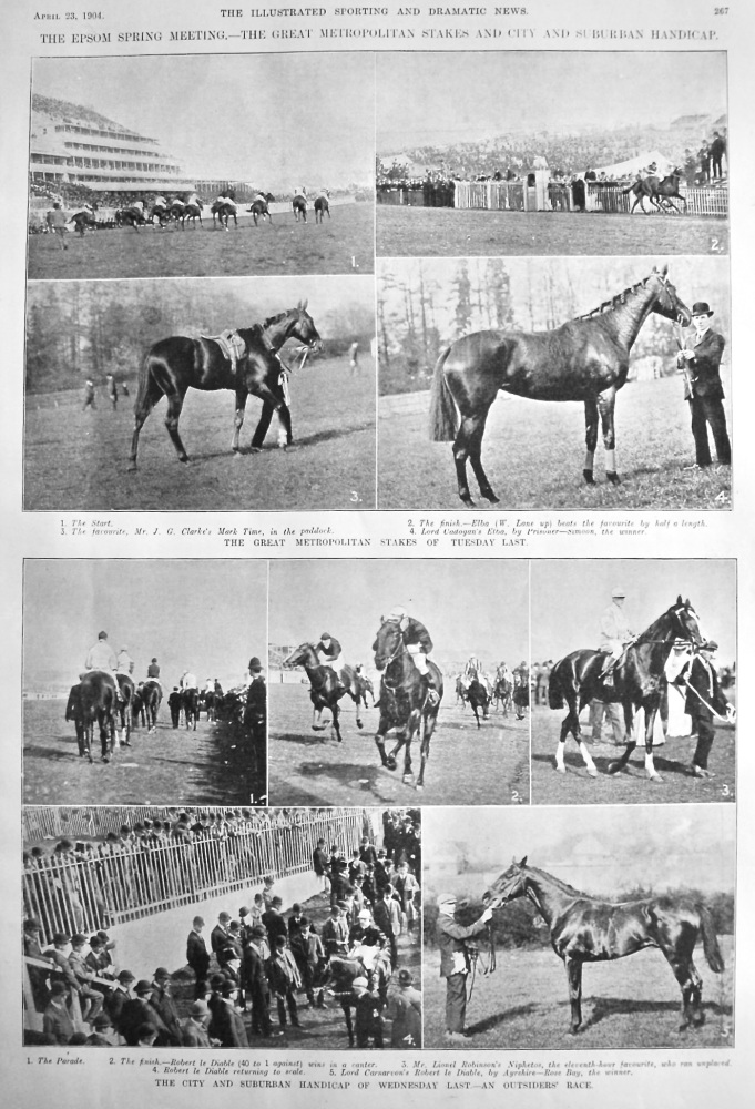 The Epsom Spring Meeting.-  The Great Metropolitan Stakes and City and Suburban Handicap.  1904.