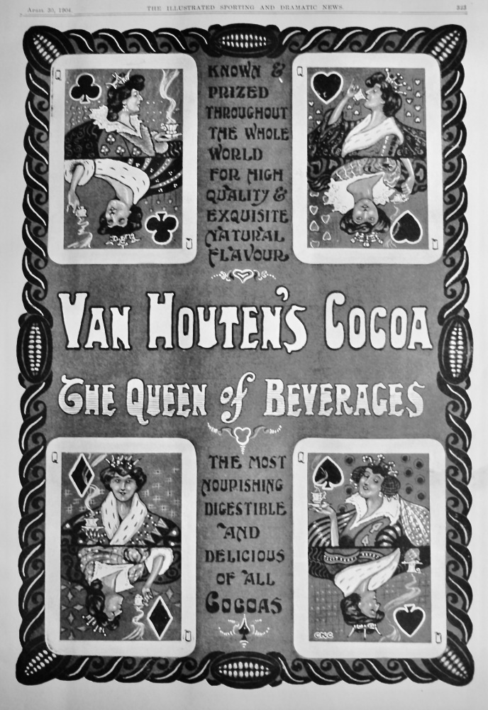 Van Houten's Cocoa.  1904.