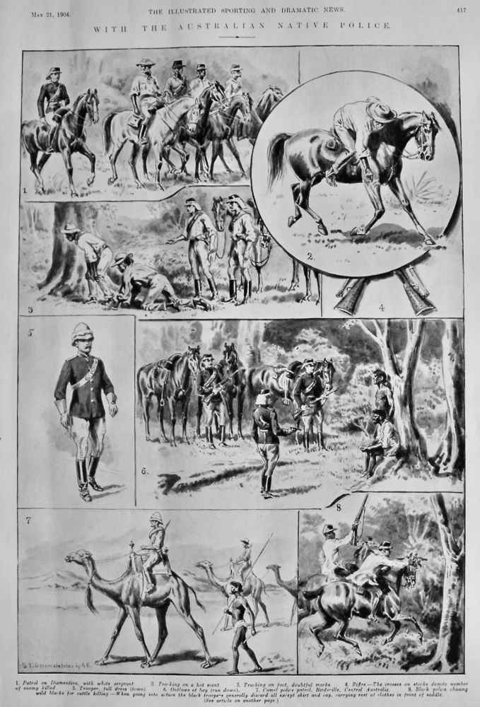 With the Australian Native Police.  1904.