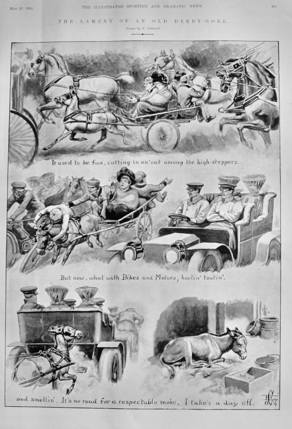 The Lament of an Old Derby-Goer.  1904.